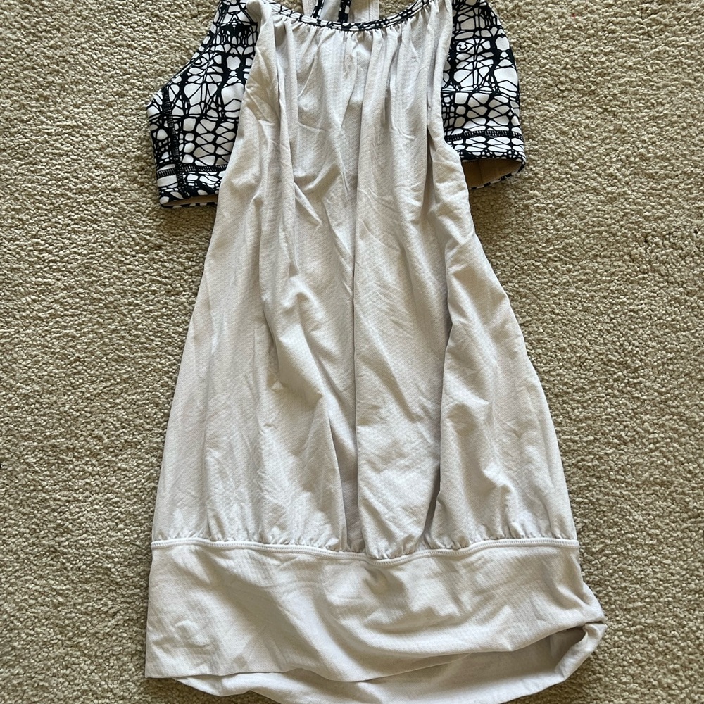 Elegant Black and White Women's Dress